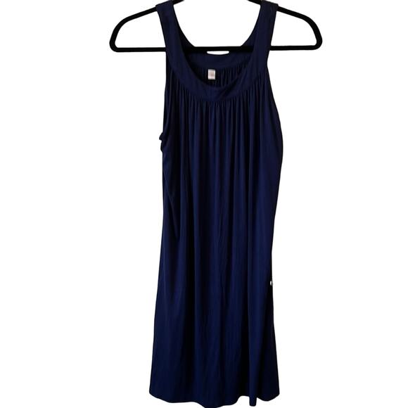 Bluetime Swimsuit Cover Up Swimwear Summer Halter Dress Medium Blue - Picture 2 of 5